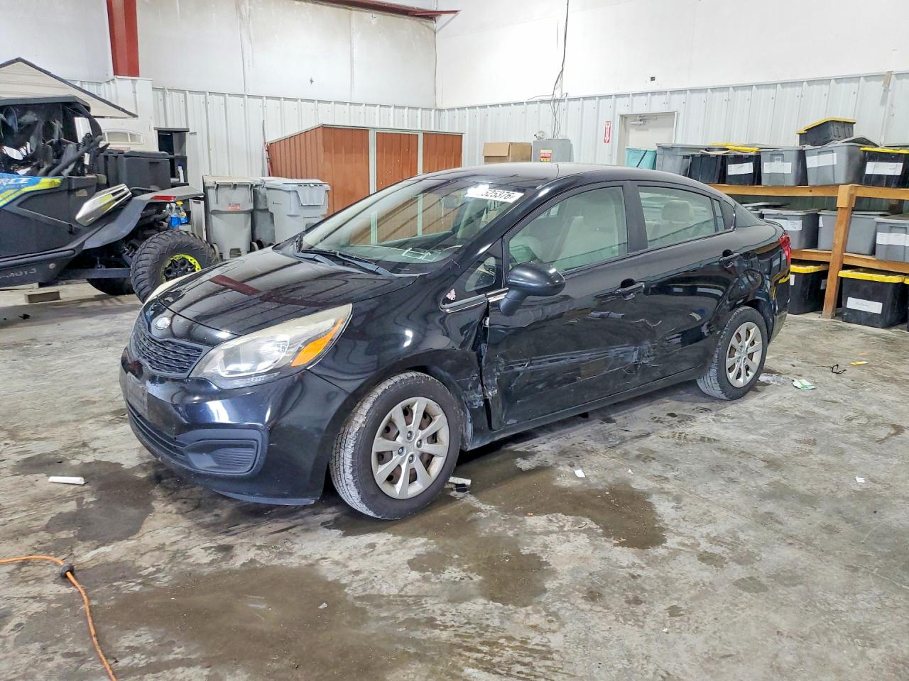 2013 Kia Rio LX, VIN KNADM4A39D6241738 — Side