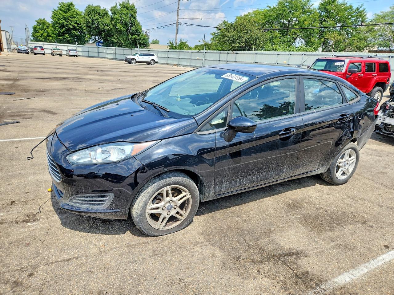 2018 Ford Fiesta SE, VIN 3FADP4BJ0JM116796 — Rear end