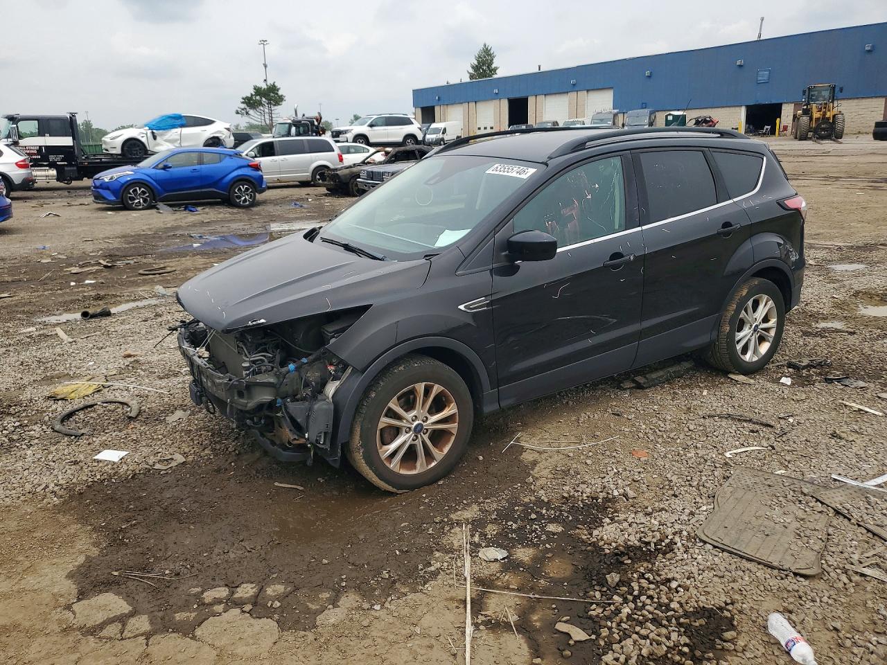 2018 Ford Escape SEL, VIN 1FMCU0HD0JUC39854 — Front end
