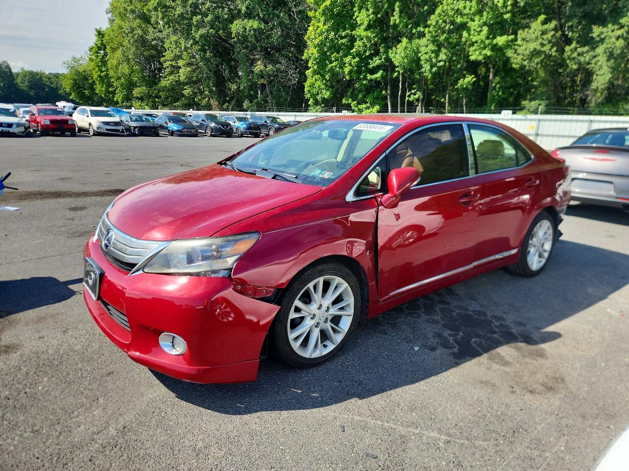 2010 Lexus HS 250h, VIN JTHBB1BA0A2006318 — Front end