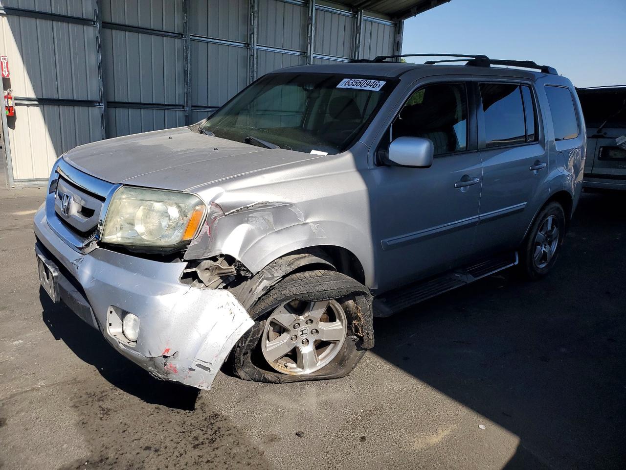 2011 Honda Pilot EX, VIN 5FNYF3H41BB024645 — Перед