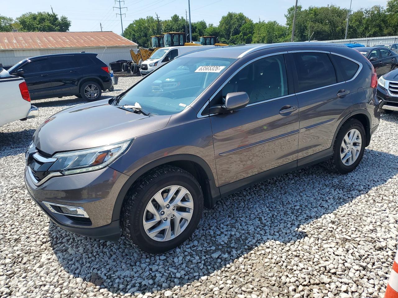 2015 Honda CR-V EX-L, VIN 2HKRM4H74FH658419 — Front end