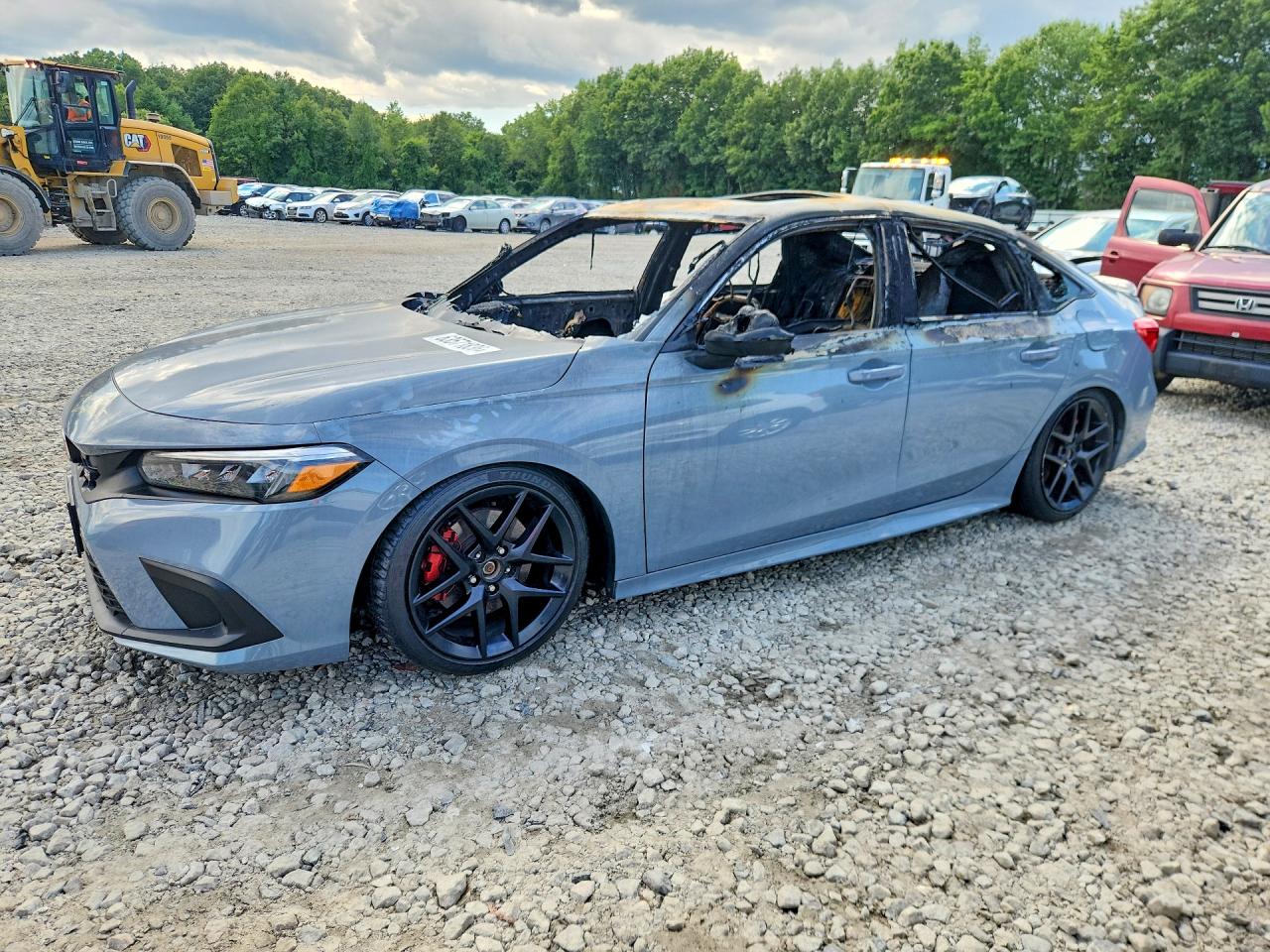 2023 Honda Civic Si, VIN 2HGFE1E56PH471938 — Interior fire