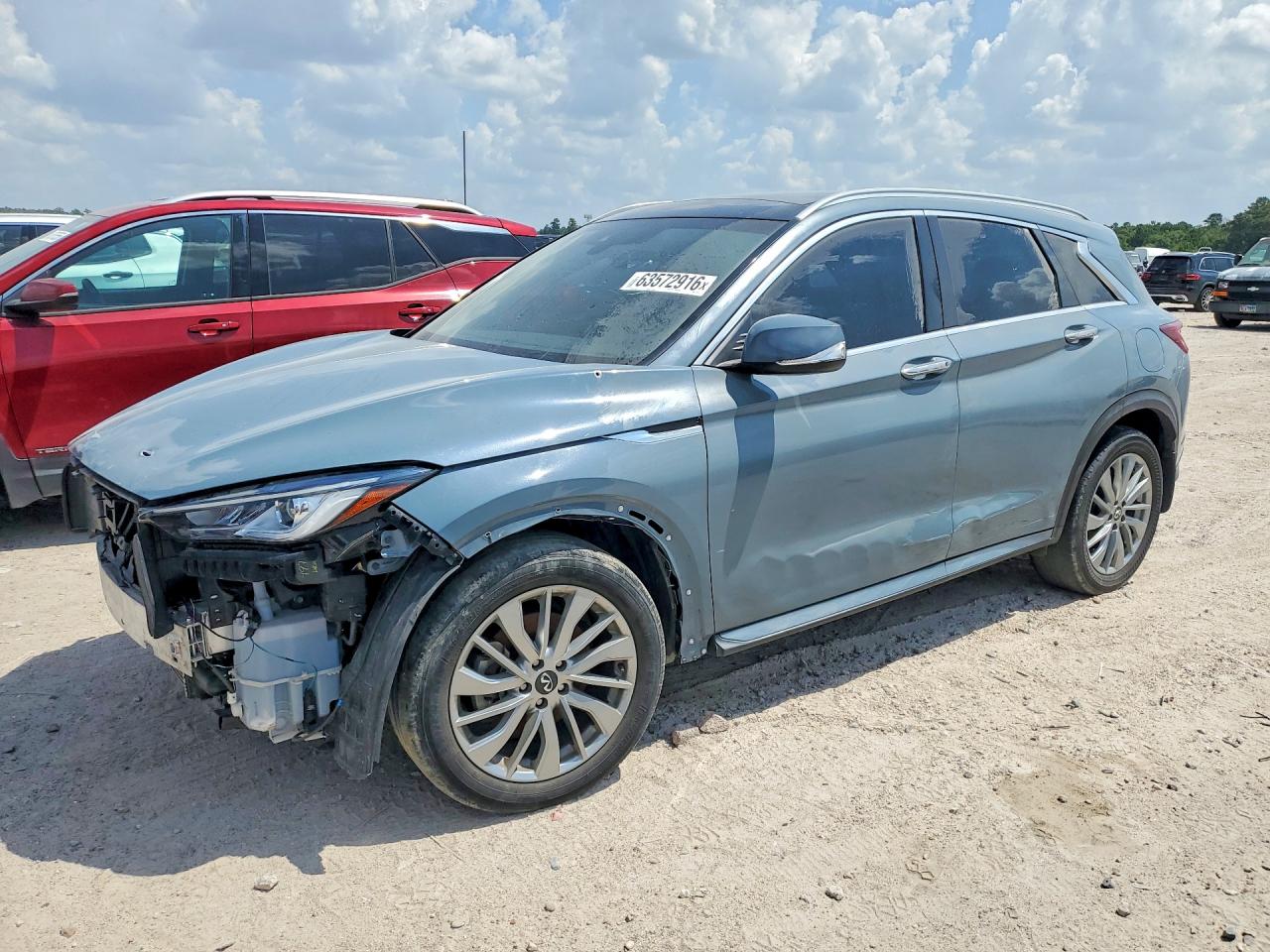2023 Infiniti QX50 Luxe, VIN 3PCAJ5BA3PF115322 — Front end