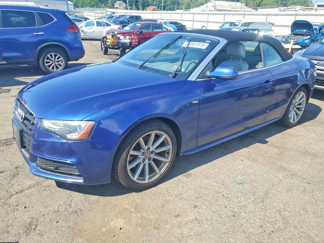 2015 Audi A5 Premium Plus, VIN WAUMFAFH6FN008180 — Engine fire
