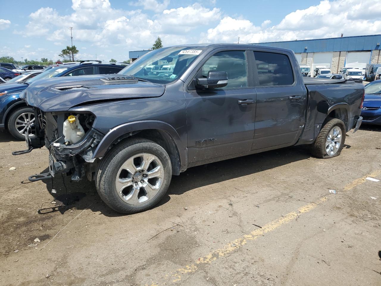 2021 Ram 1500 Limited, VIN 1C6SRFPT8MN563184 — Повреждение рамы