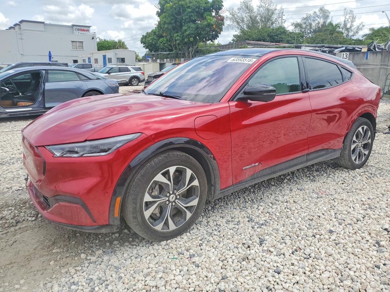 2022 Ford Mustang Mach-E Premium, VIN 3FMTK3R78NMA39945 — Rear end