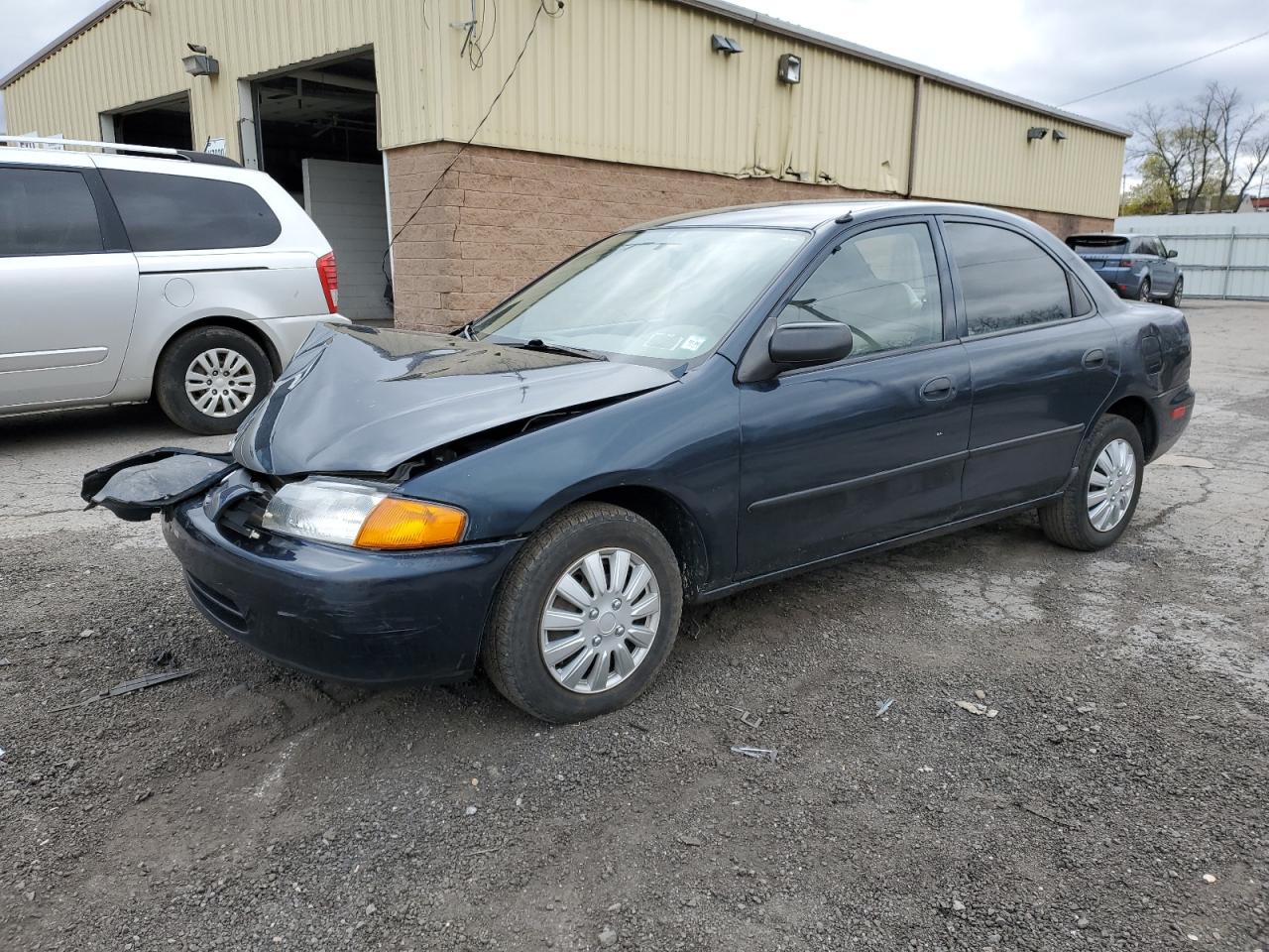 1998 Mazda Protege DX, VIN JM1BC1411W0238344 — Front end