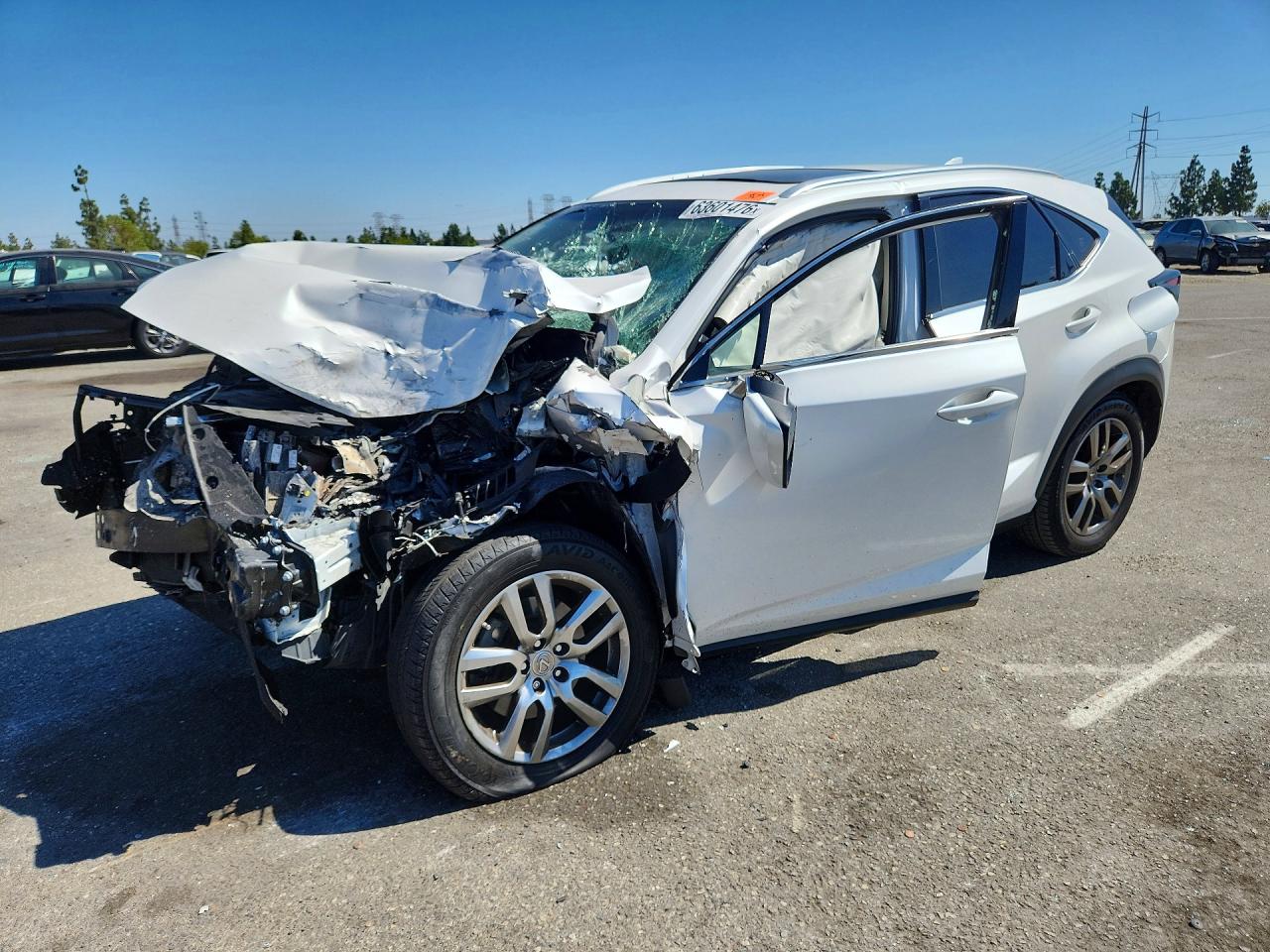 2016 Lexus NX 200t, VIN JTJYARBZ2G2048207 — Перед