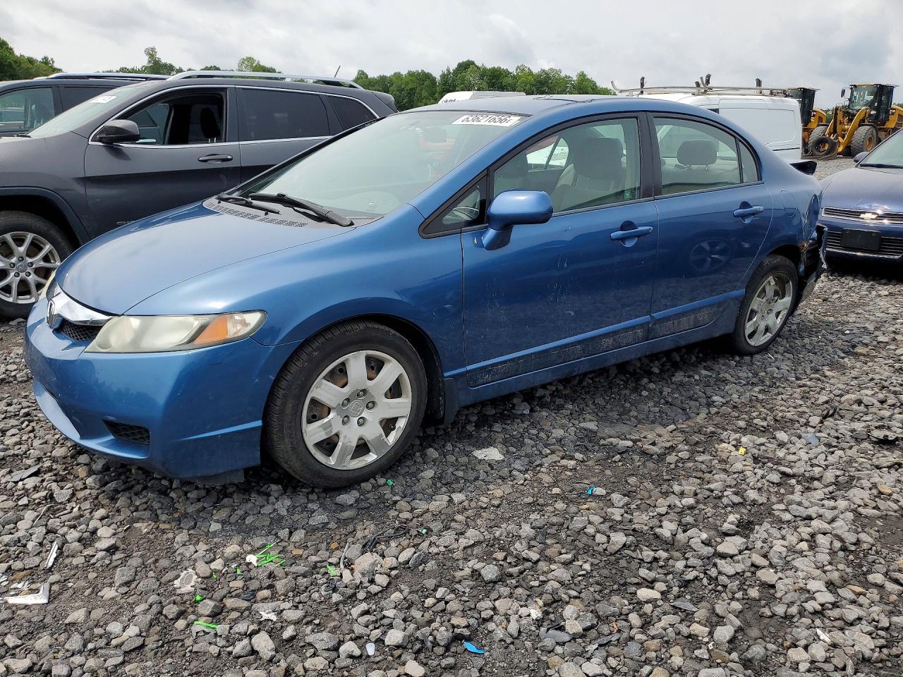 2010 Honda Civic LX, VIN 2HGFA1F56AH304013 — Rear end