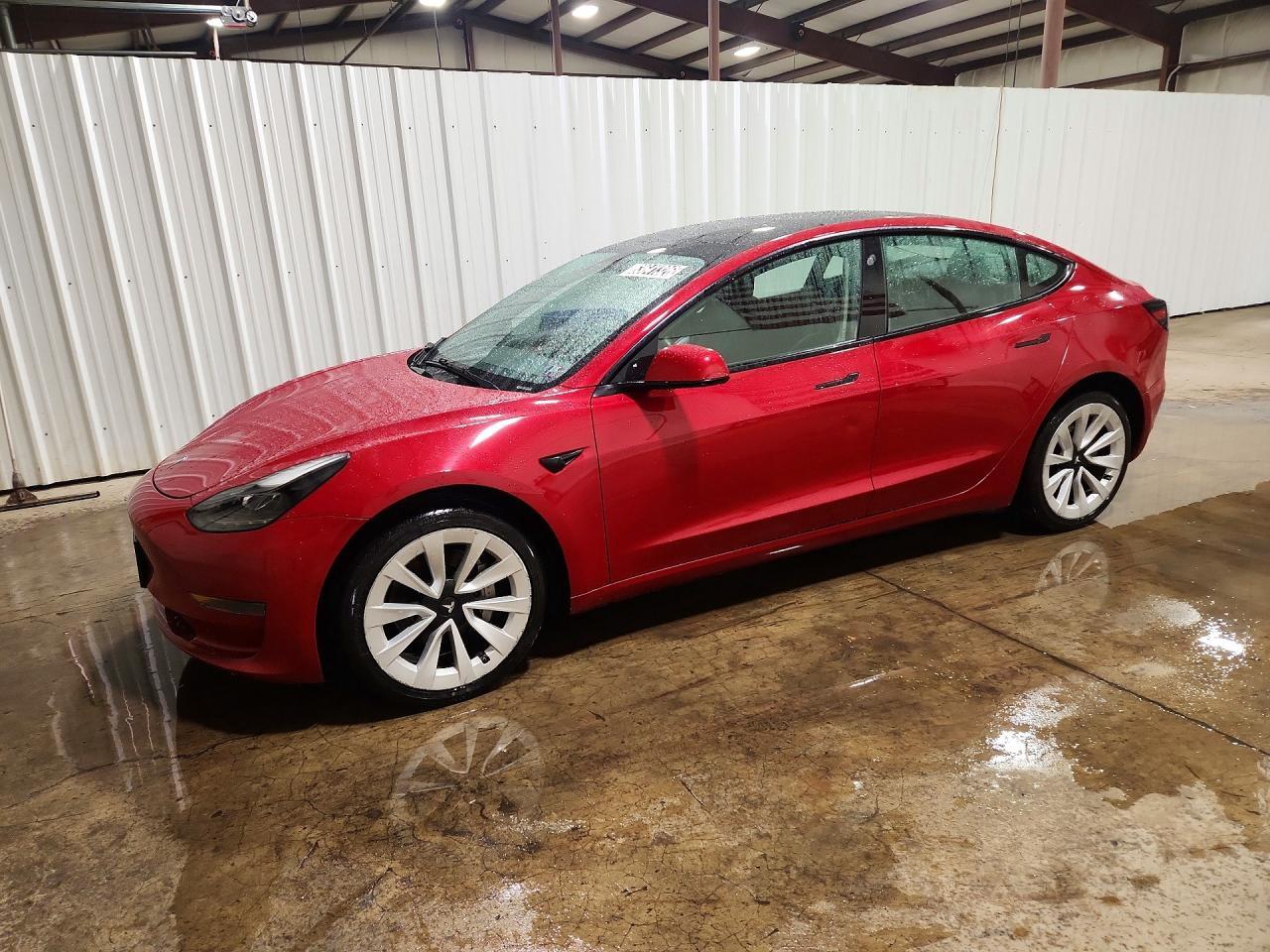 2022 Tesla Model 3, VIN 5YJ3E1EA8NF288784 — Front end