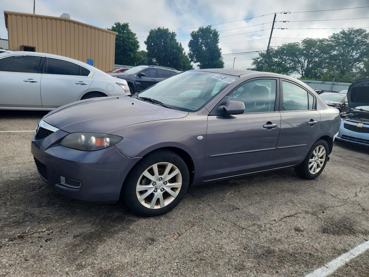 2007 Mazda 3 i Touring, VIN JM1BK32F471644840 — Rear end