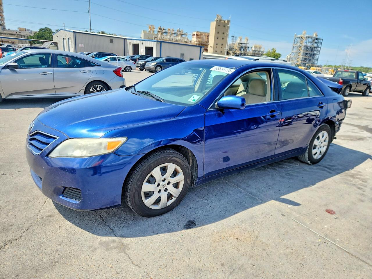 2011 Toyota Camry, VIN 4T1BF3EK8BU704733 — Rear end