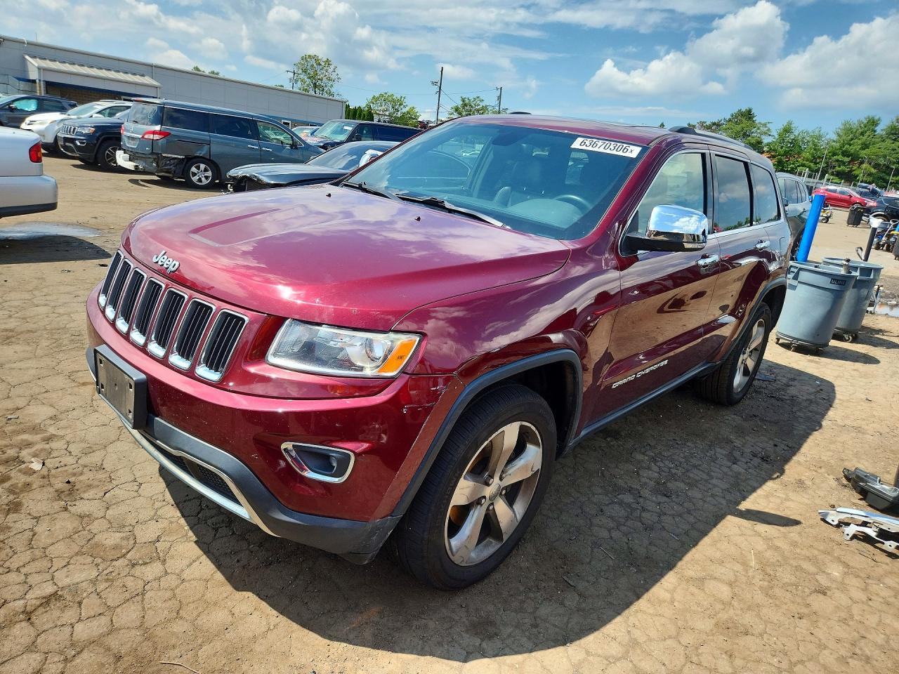 2016 Jeep Grand Cherokee Limited, VIN 1C4RJFBG7GC376947 — Перед