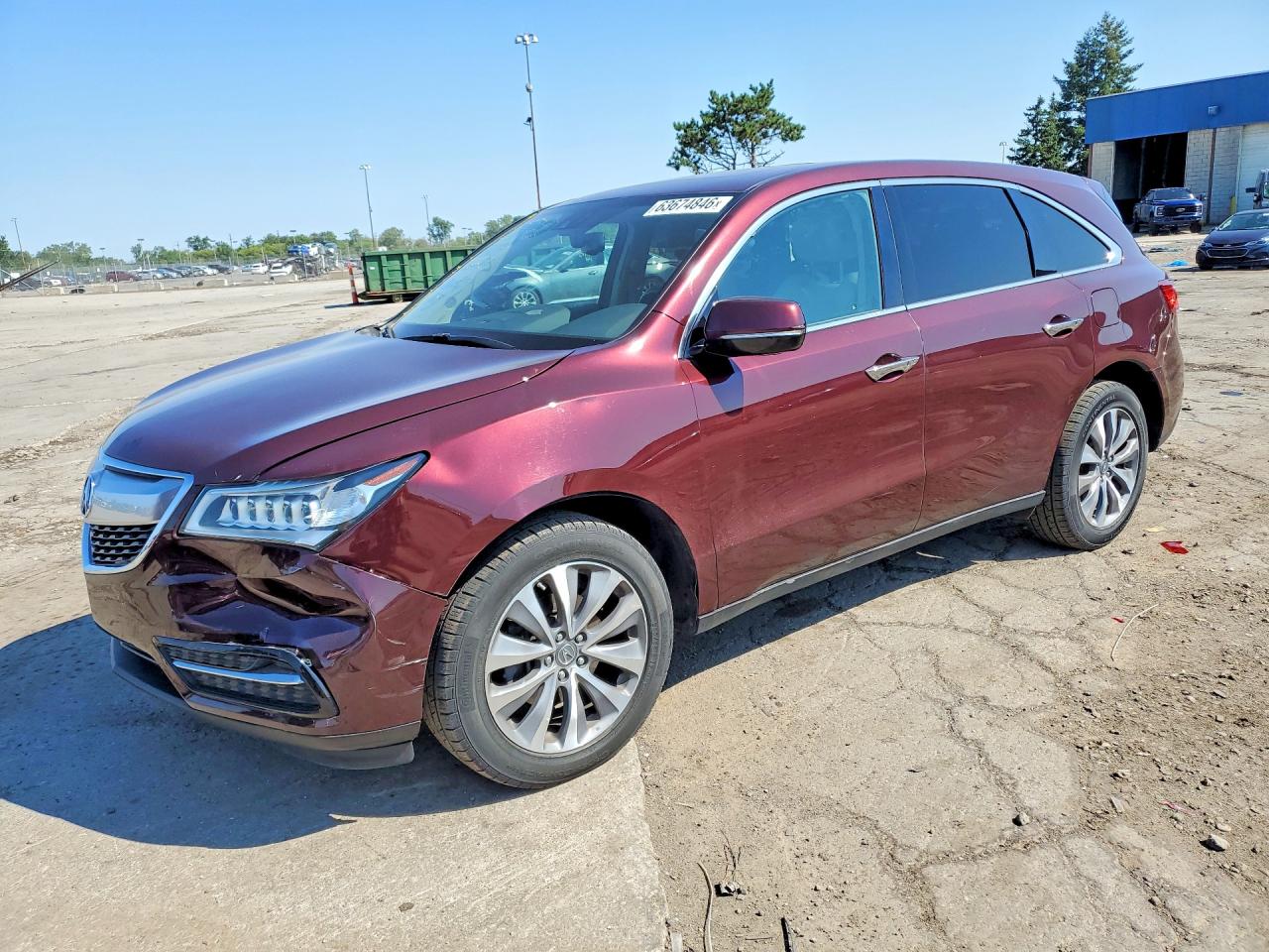 2014 Acura MDX Technology, VIN 5FRYD4H46EB033002 — Перед