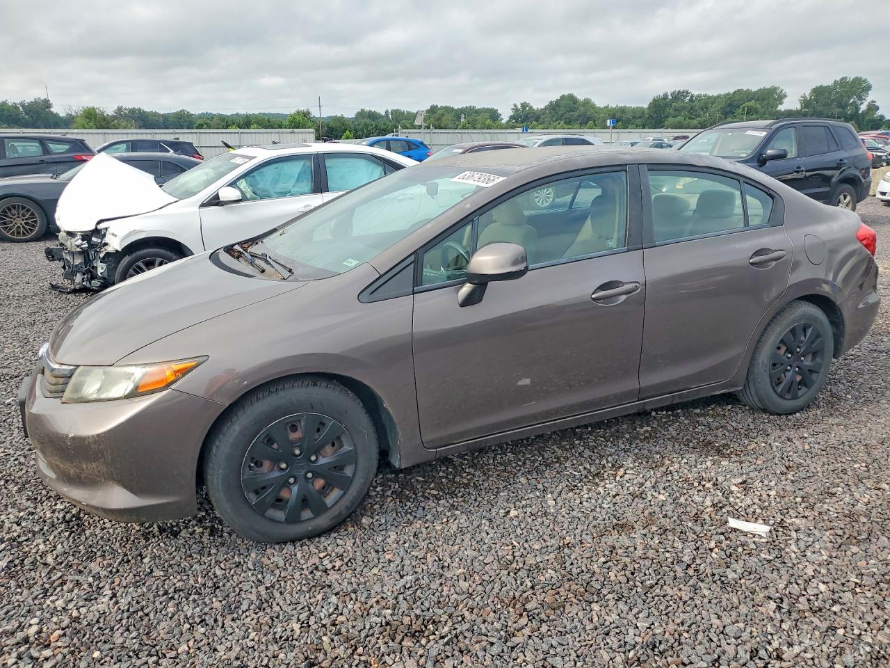2012 Honda Civic LX, VIN 2HGFB2F52CH542351 — Крыша