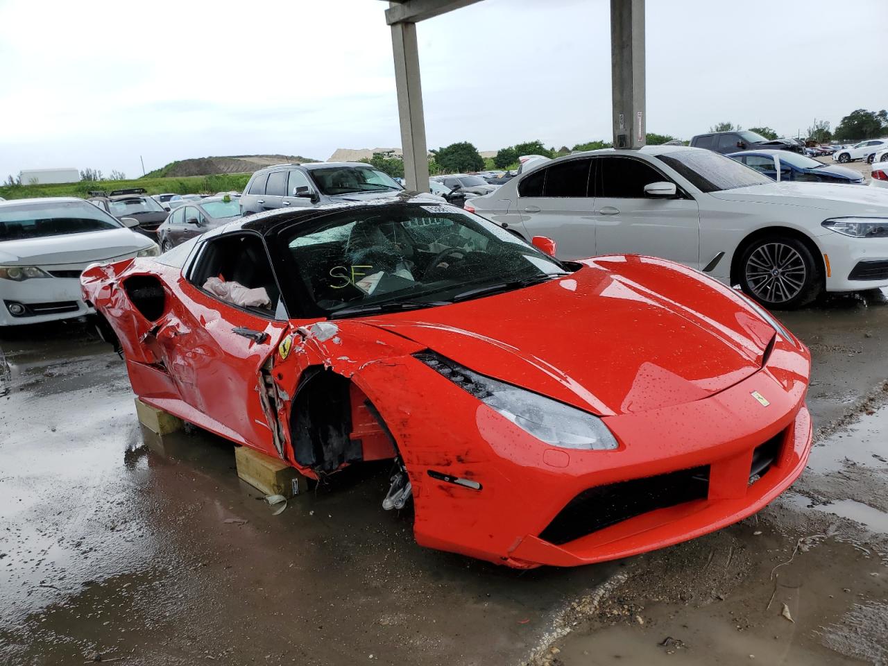 2017 Ferrari 488, VIN ZFF80AMA0H0228122 — Rear end