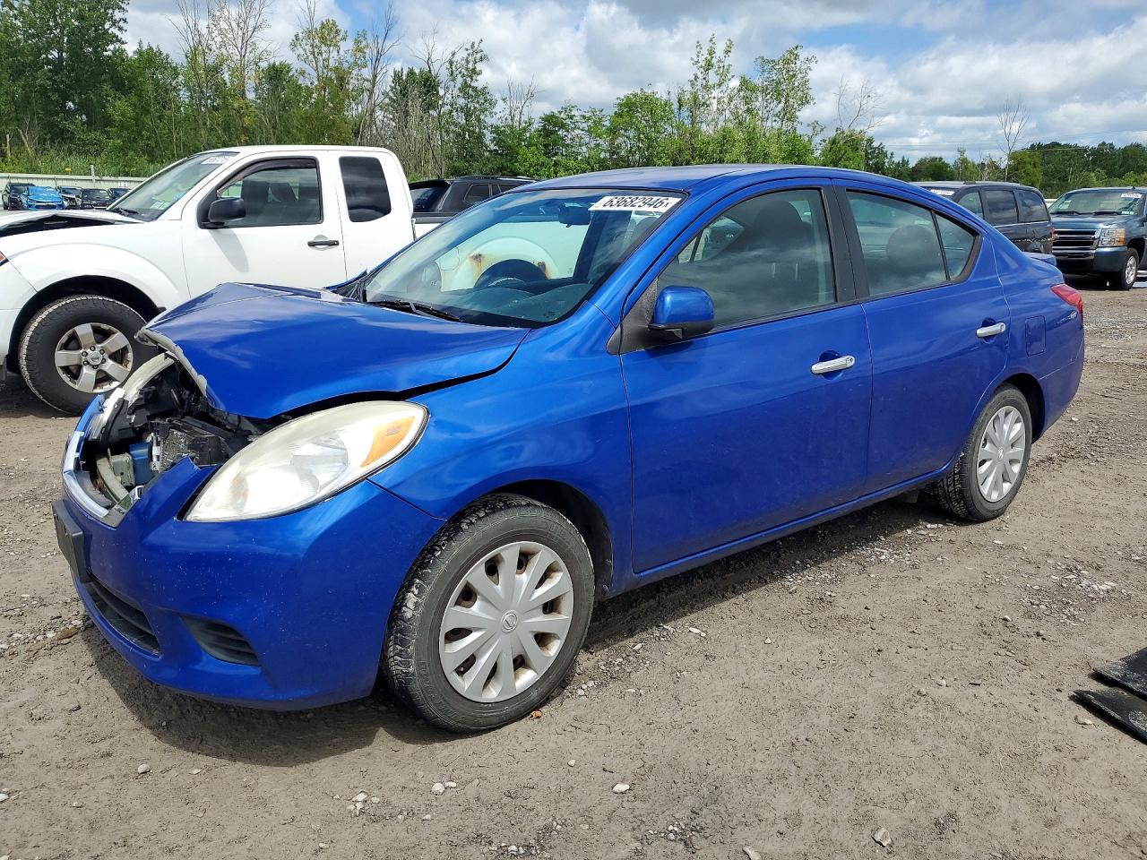 2013 Nissan Versa SL, VIN 3N1CN7AP7DL860671 — Front end