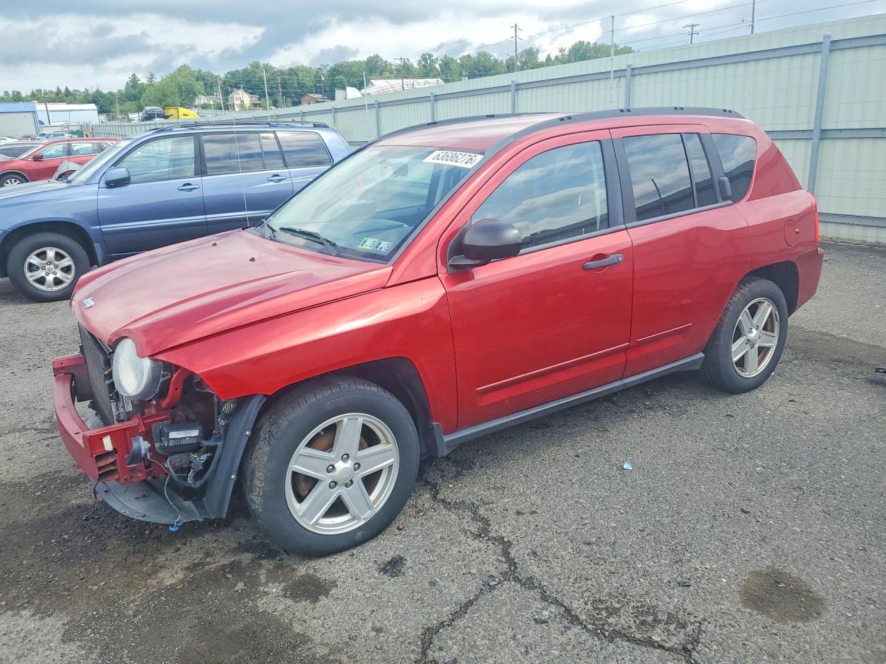 2008 Jeep Compass Sport, VIN 1J8FF47W68D775426 — Front end