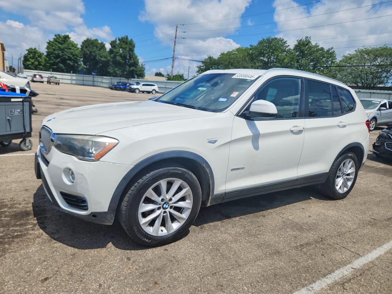2015 BMW X3 sDrive28i, VIN 5UXWZ7C50F0F75855 — Minor dents and scratches