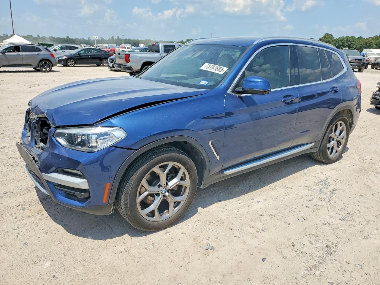 2021 BMW X3 sDrive30i, VIN 5UXTY3C03M9H85068 — Front end