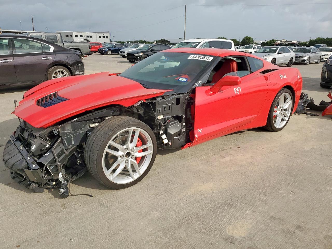 2019 Chevrolet Corvette 3LT, VIN 1G1YF2D79K5112069 — Front end