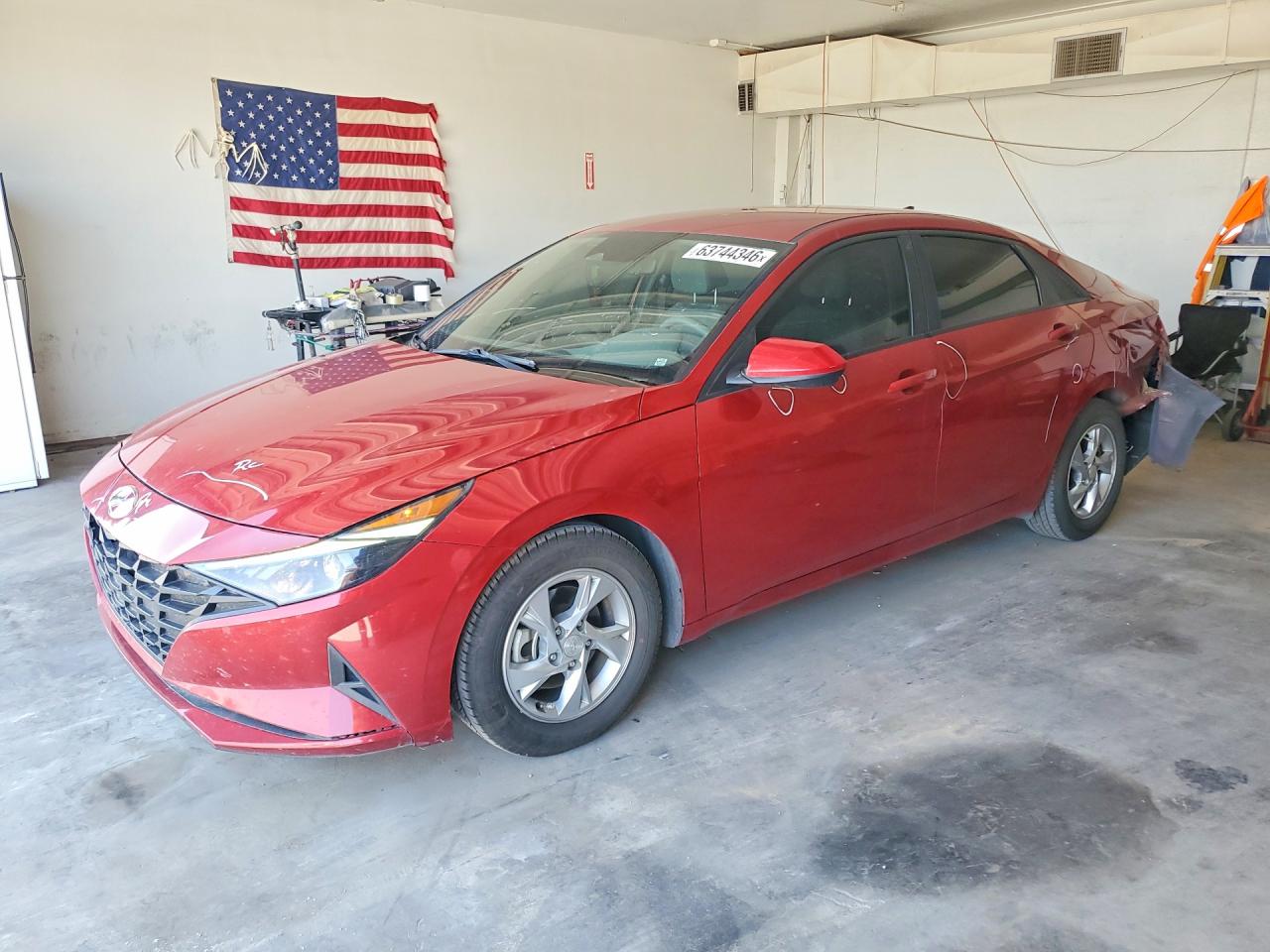2021 Hyundai Elantra SE, VIN KMHLL4AG0MU142186 — Rear end