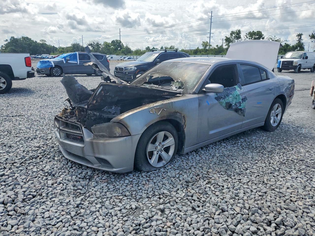 2013 Dodge Charger SE, VIN 2C3CDXBG3DH720466 — Burn