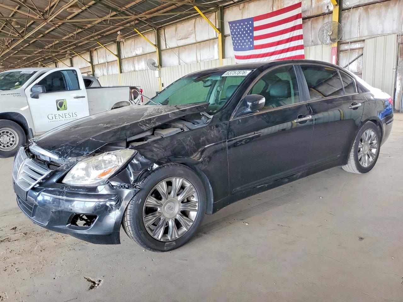 2010 Hyundai Genesis, VIN KMHGC4DE9AU074266 — Front end