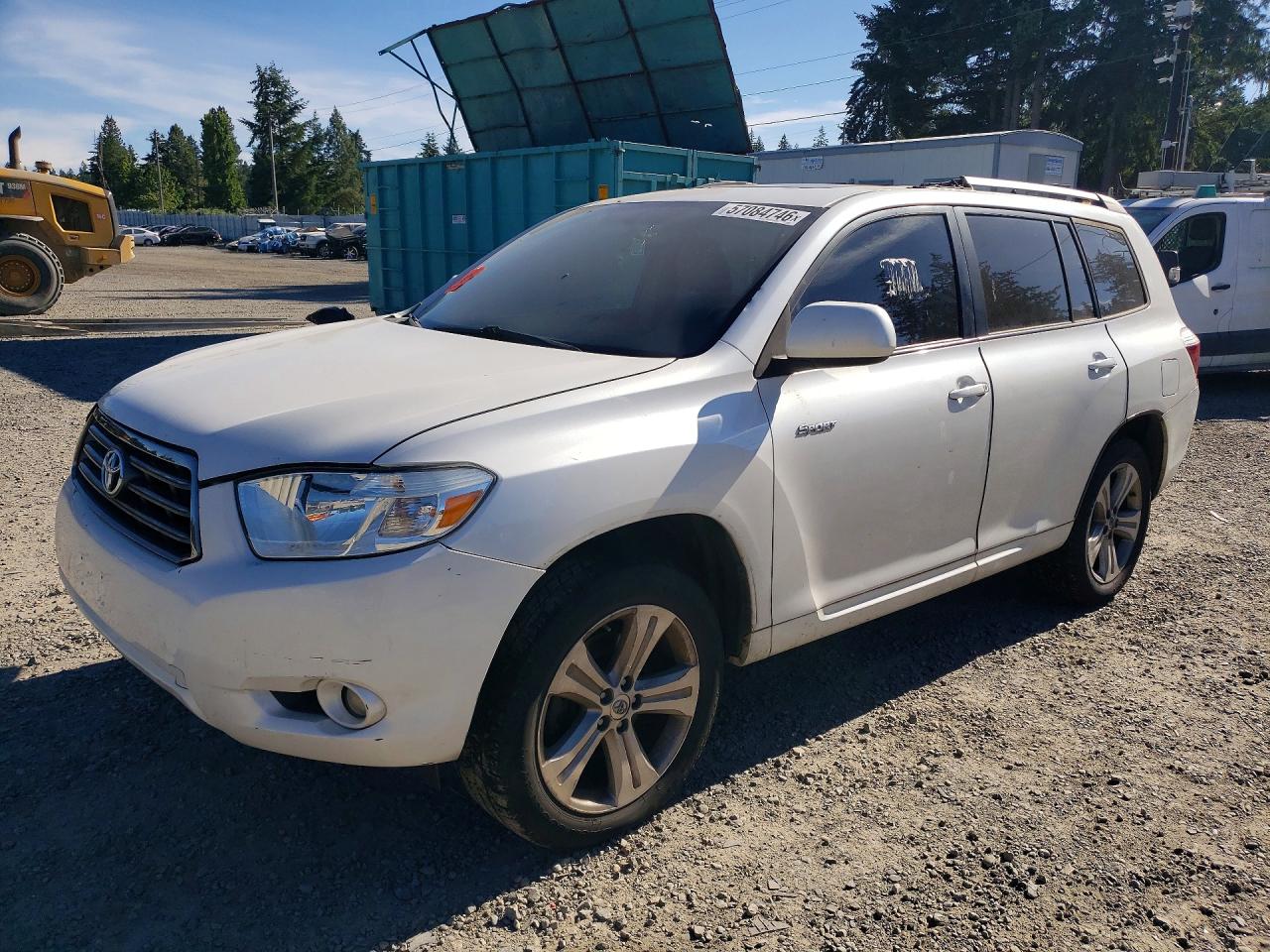 2010 Toyota Highlander Sport, VIN 5TDEK3EH5AS002485 — Front end