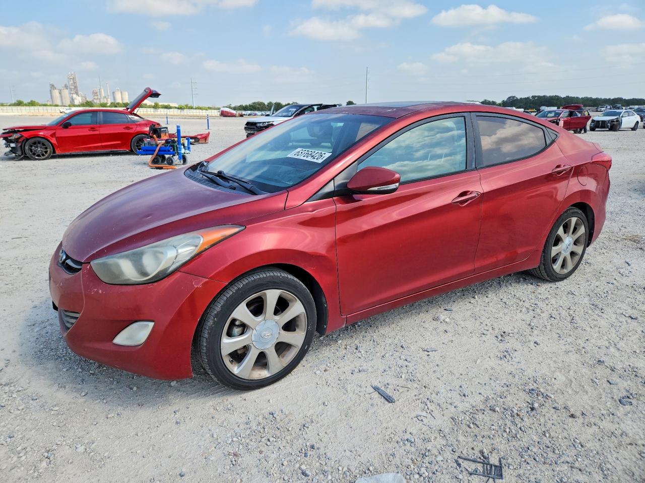 2013 Hyundai Elantra Limited, VIN KMHDH4AE4DU697694 — Front end
