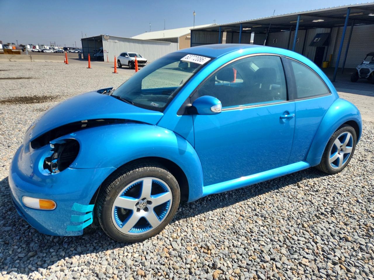 2004 Volkswagen Beetle Satellite Blue, VIN 3VWGK31C94M422271 — Перед