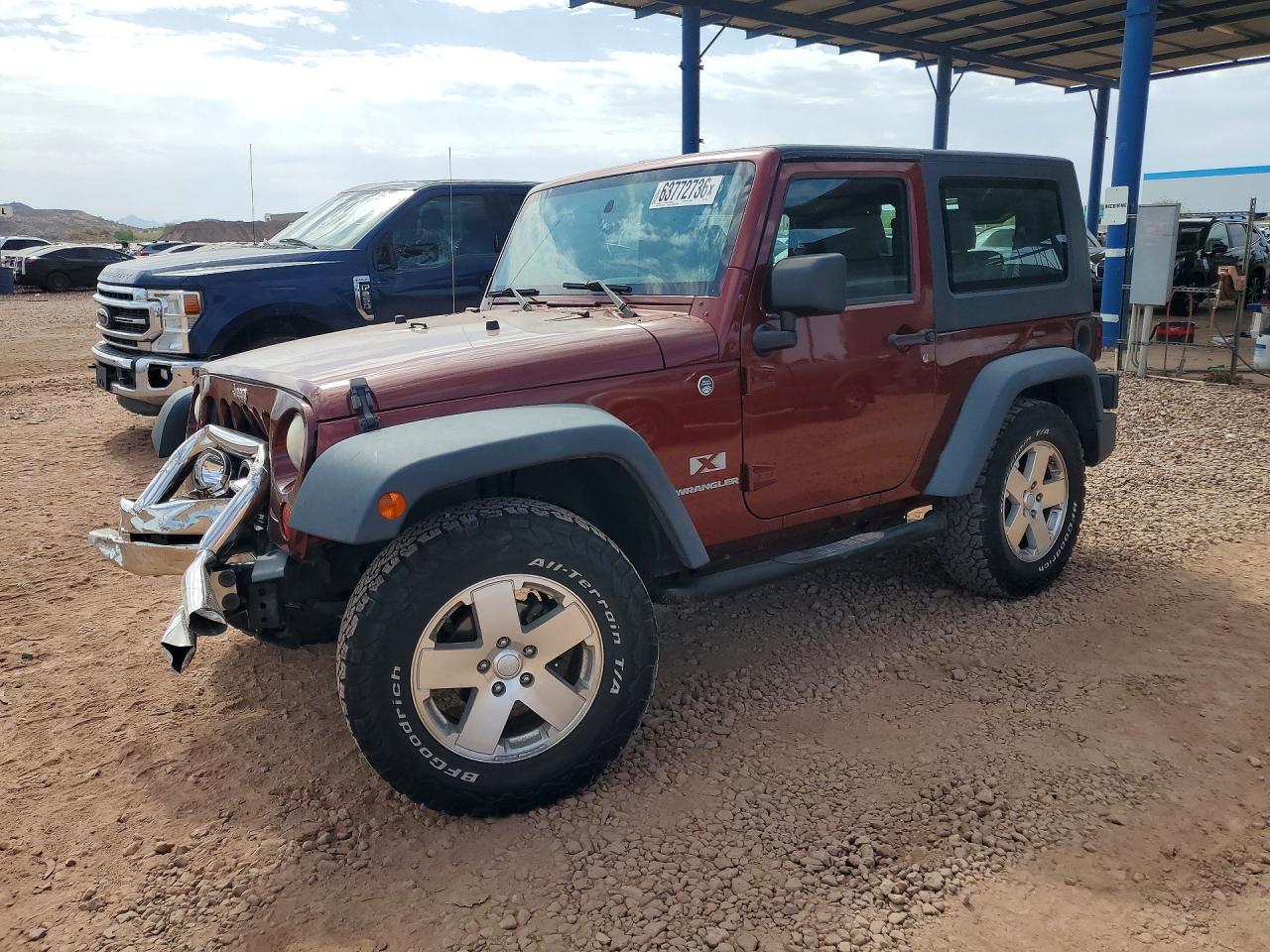 2009 Jeep Wrangler X, VIN 1J4FA24199L715211 — Front end