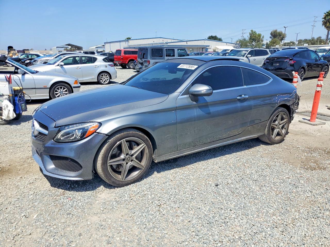 2017 Mercedes-Benz C 300, VIN WDDWJ4KB1HF538315 — Rear end