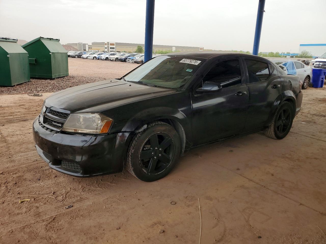 2013 Dodge Avenger SE, VIN 1C3CDZAB5DN535456 — Rear end