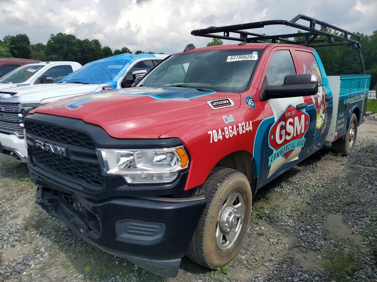 2022 Ram 2500 Tradesman, VIN 3C7WR4HJ1NG270588 — Rear end