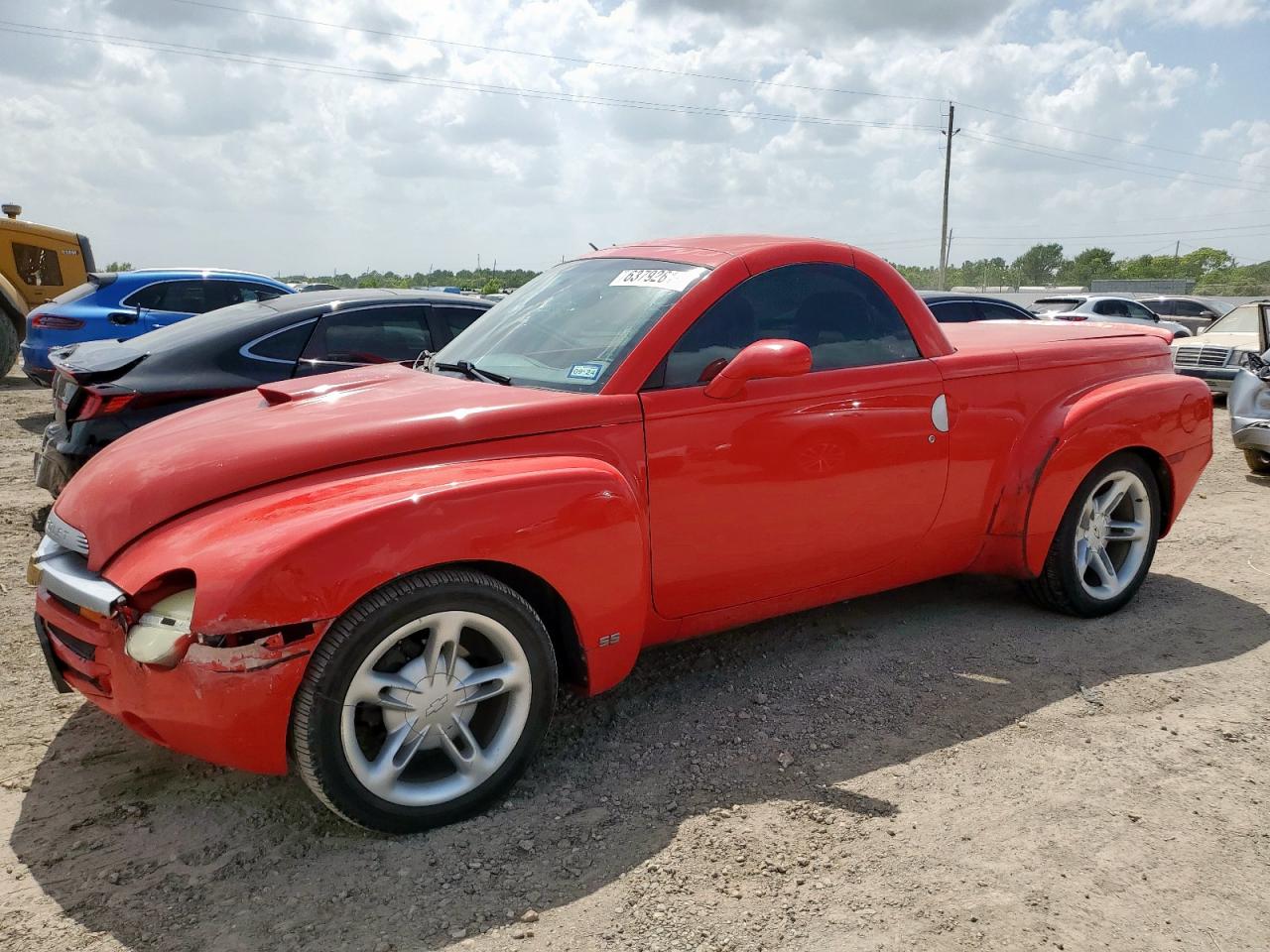 2003 Chevrolet SSR LS, VIN 1GCES14P83B100627 — Rear end