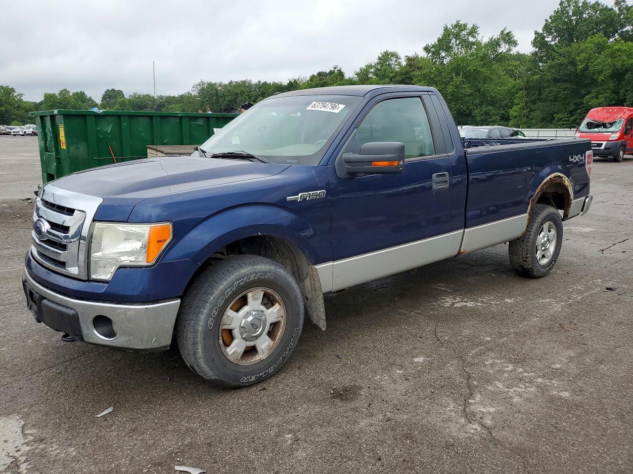 2010 Ford F-150 XL, VIN 1FTNF1E84AKA98562 — Frame damage