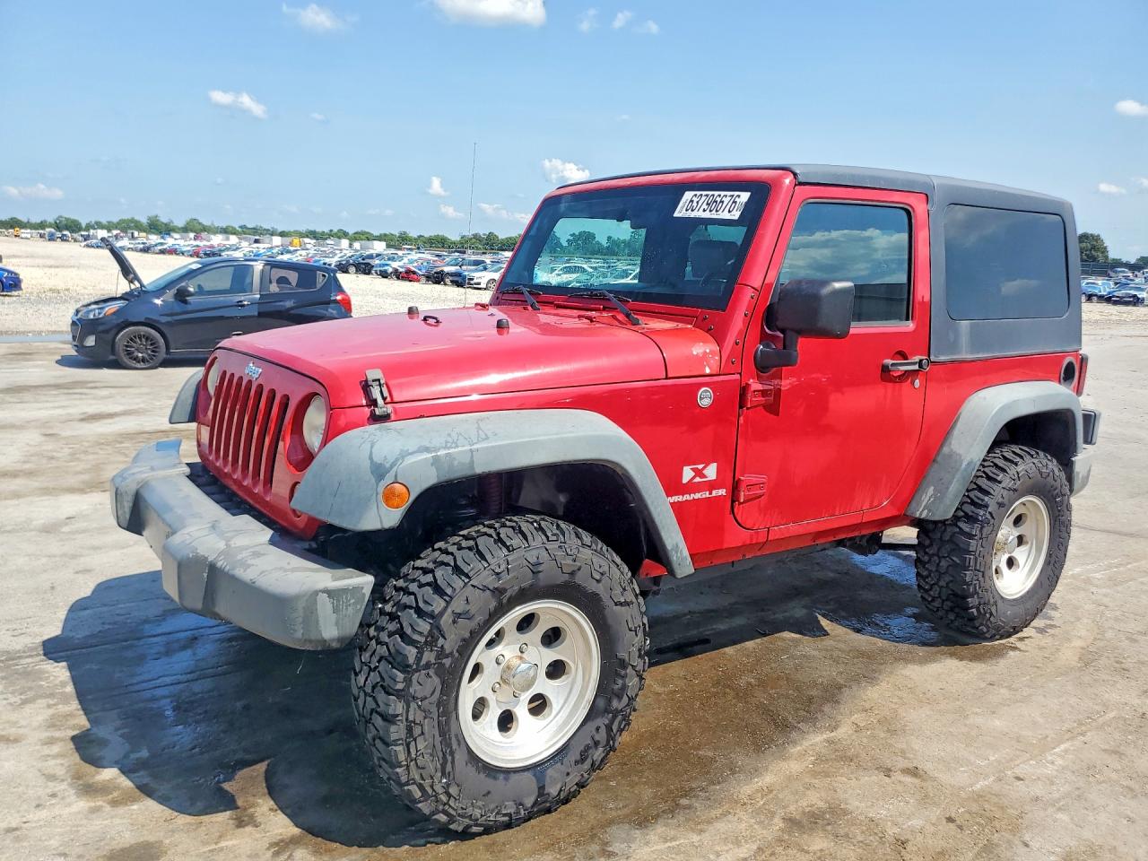 2008 Jeep Wrangler X, VIN 1J4FA24118L547823 — Minor dents and scratches