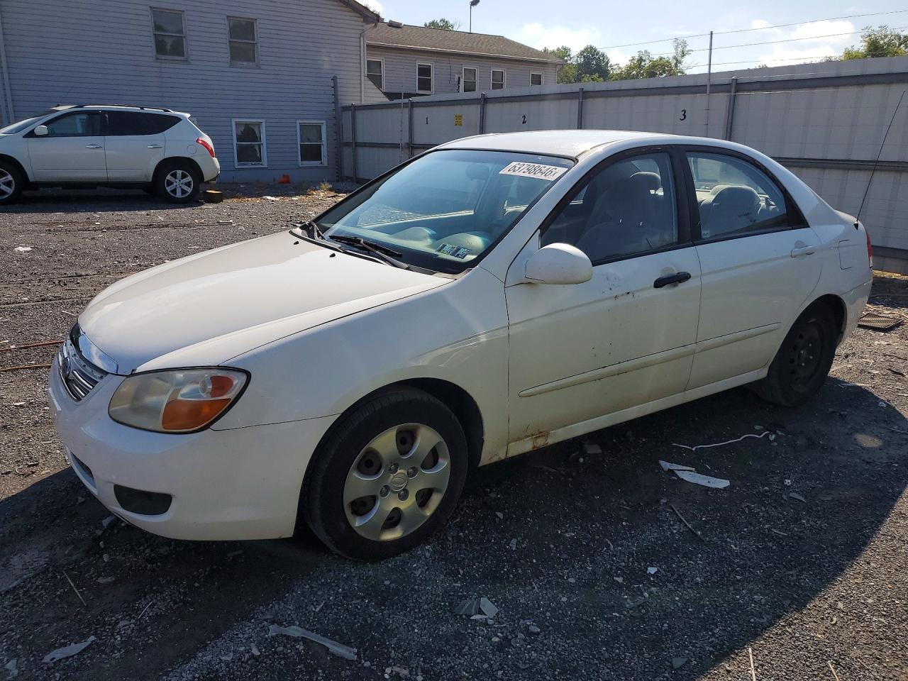 2007 Kia Spectra EX, VIN KNAFE121275451335 — Мелкие вмятины и царапины