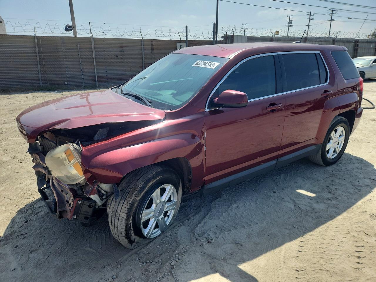 2016 GMC Terrain SLE, VIN 2GKALMEKXG6137417 — Front end