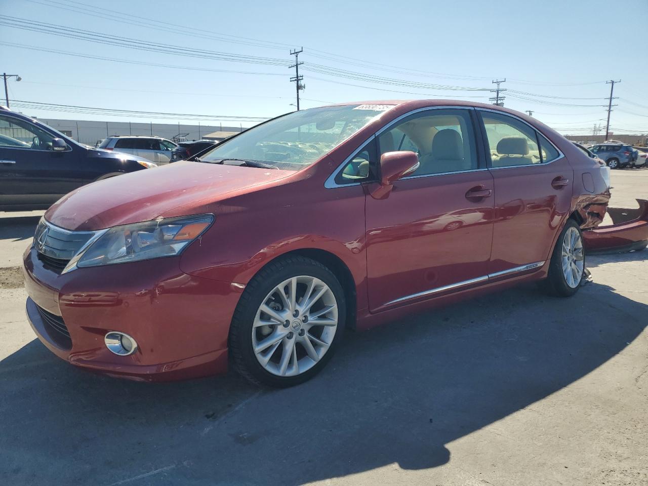 2011 Lexus HS 250h, VIN JTHBB1BA2B2046207 — Rear end