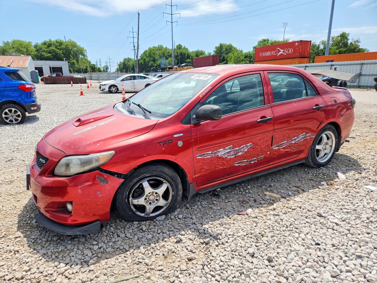 2009 Toyota Corolla LE, VIN 2T1BU40E59C184712 — Front end