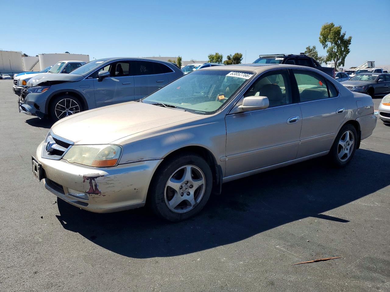 2002 Acura TL, VIN 19UUA56662A027287 — Вандализм