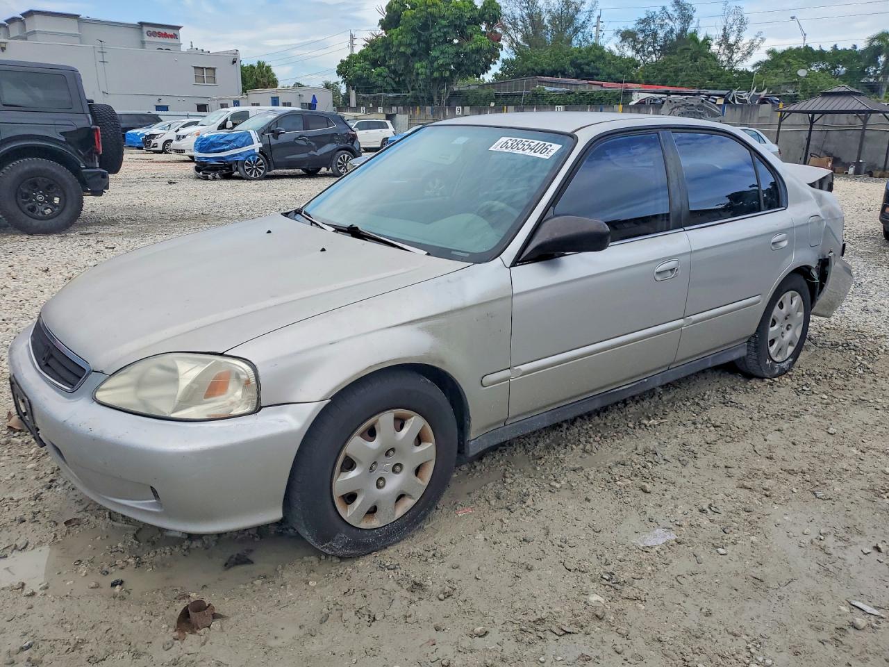 1999 Honda Civic VP, VIN 2HGEJ6619XH570978 — Rear end