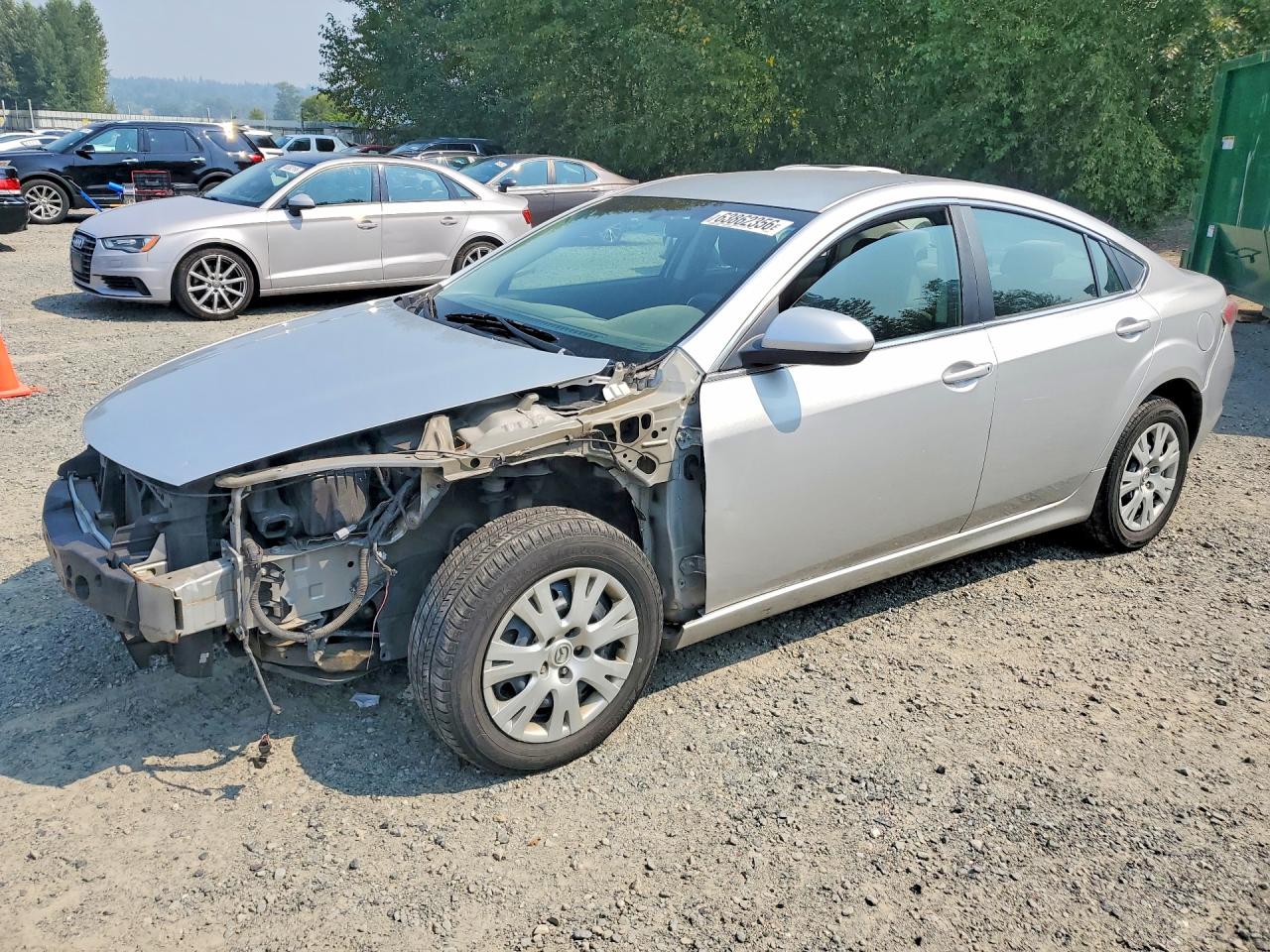 2009 Mazda 6 i Sport, VIN 1YVHP81A595M27561 — Front end