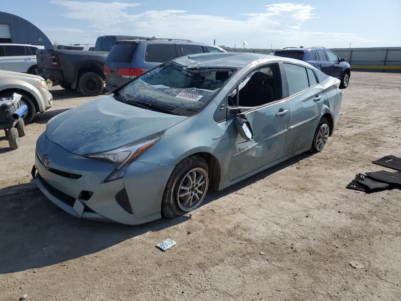 2017 Toyota Prius Two, VIN JTDKBRFU6H3037081 — Rollover