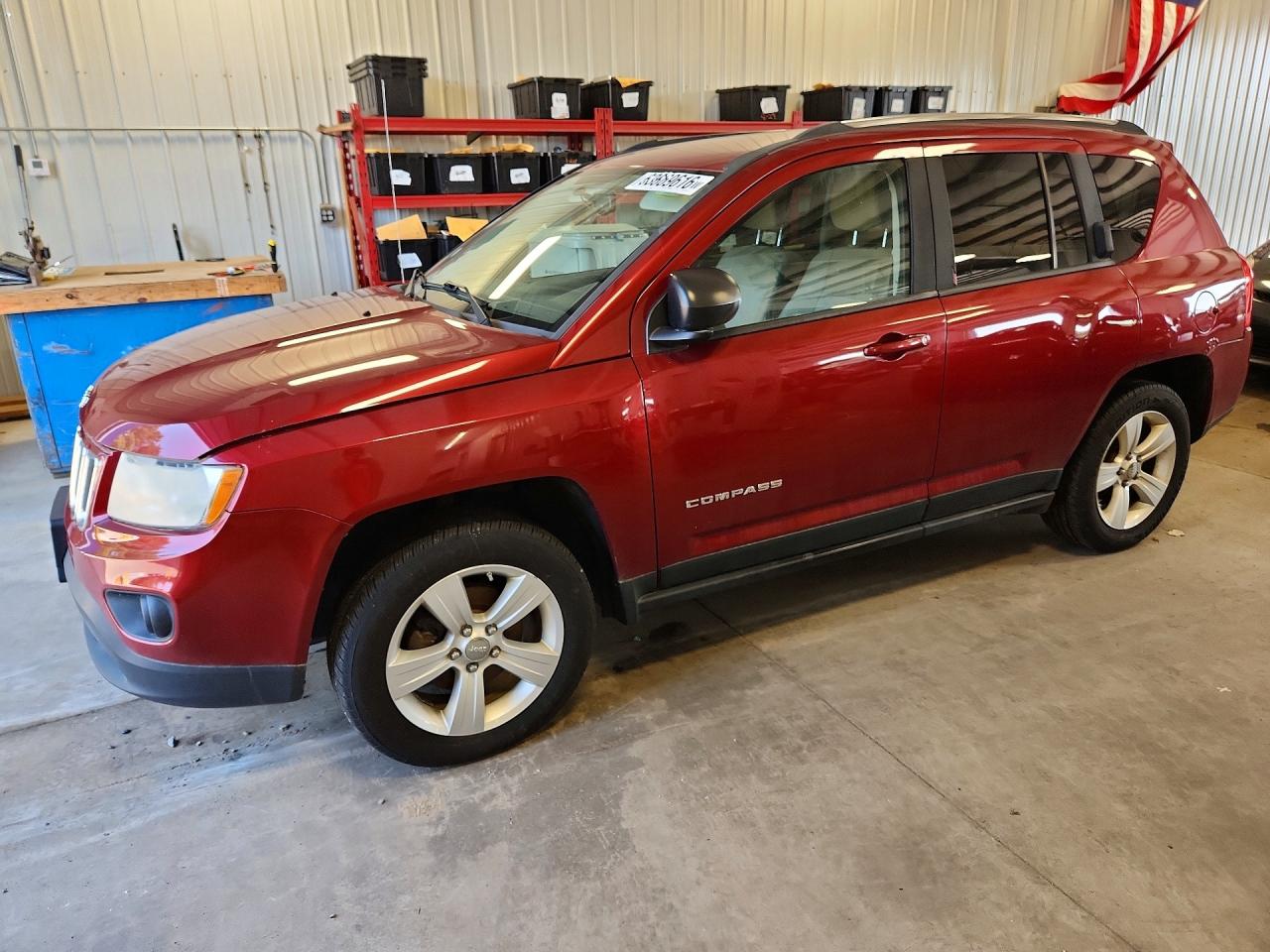 2012 Jeep Compass Latitude, VIN 1C4NJDEB3CD572911 — Front end
