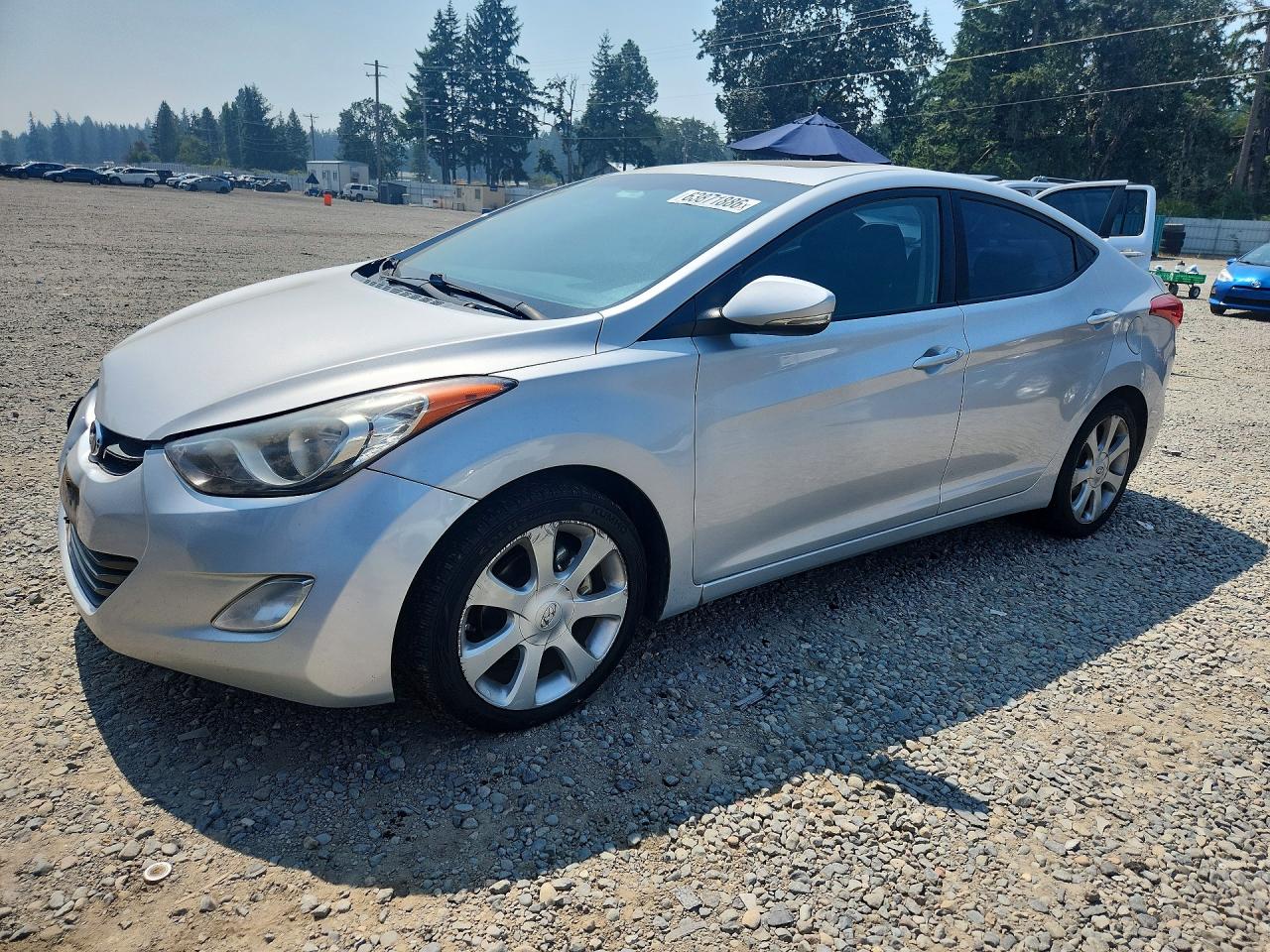 2012 Hyundai Elantra GLS, VIN KMHDH4AEXCU272267 — Front end