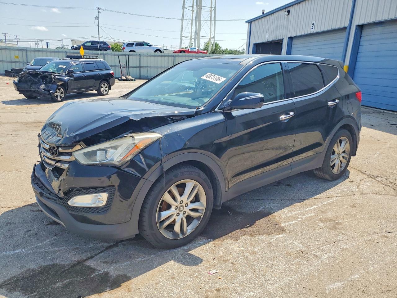 2013 Hyundai Santa Fe Sport, VIN 5XYZW3LA4DG069804 — Front end